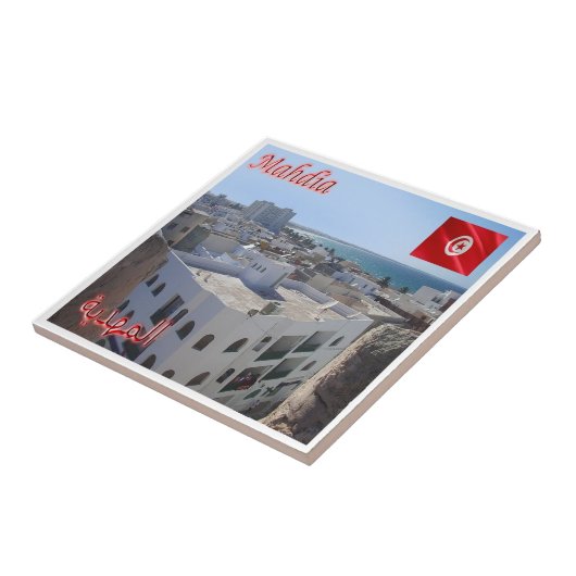 Carreau zTN009 MAHDIA, Tunisie, Afrique, (Côté)