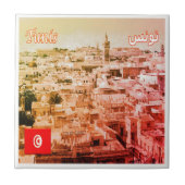 Carreau zTN013 TUNIS, Tunisie, Afrique, (Devant)
