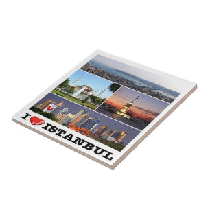 Carreau zTR011 ISTANBUL "I LOVE", Turquie, Europe,