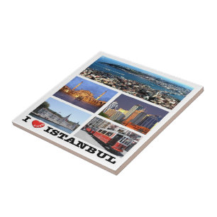 Carreau zTR013 ISTANBUL "I LOVE", Turquie, Europe,