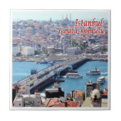 Carreau zTR016 ISTANBUL GALATA BRIDGE, Turquie, (Devant)