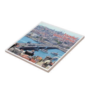 Carreau zTR016 ISTANBUL GALATA BRIDGE, Turquie,