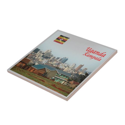Carreau zUG005 KAMPALA, Skyline, Ouganda, Afrique, (Côté)