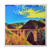 Carreau zUS007 BIXBY CREEK Bridge, Californie, (Devant)