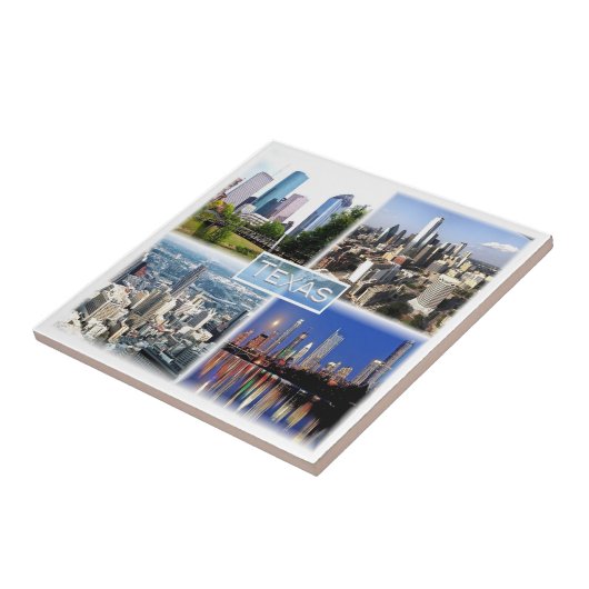 Carreau zUS011 TEXAS, Mosaïque, Dallas, Houston, (Côté)