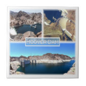 Carreau zUS015 HOOVER DAM, Mosaïque, lac Meid, (Devant)