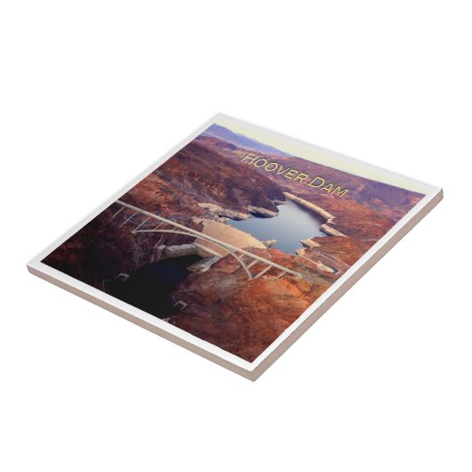 Carreau zUS016 HOOVER DAM, Colorado, lac Meid, (Côté)