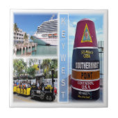 Carreau zUS020 KEY WEST, Mosaic, Floride, Amérique, (Devant)