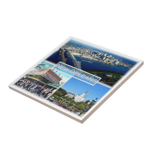 Carreau zUS023 NEW ORLEANS, Mosaic, Louisiane,