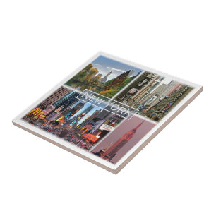 Carreau zUS035 NEW YORK, Mosaic, Amérique,