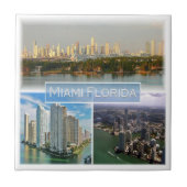 Carreau zUS038 MIAMI, FLORIDE, Mosaïque, Amérique, (Devant)