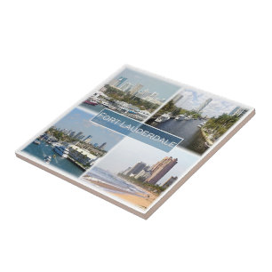 Carreau zUS044 MIAMI, FORT LAUDERDALE, Mosaïque,