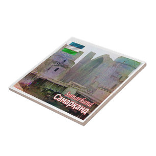 Carreau zUZ007 SAMARKAND, Mosquée Bibi-Khanym,