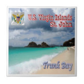 Carreau zVI010 ST. JOHN, Trunk Bay, Îles Vierges, (Devant)