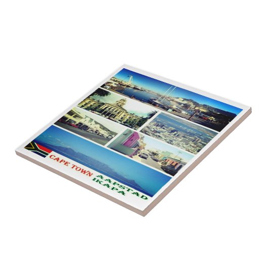 Carreau zZA007 CAPE TOWN, MOSAIC, Afrique du Sud, (Côté)