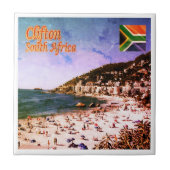 Carreau zZA009 CLIFTON, Panorama, Afrique du Sud, (Devant)