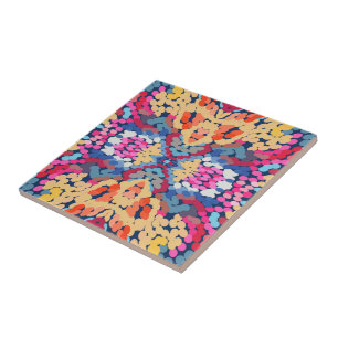 Carreaux à motif de fleurs tachetées de Plumeria t