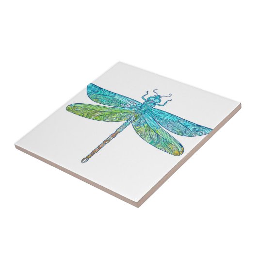 carreaux bleu classique (Côté)