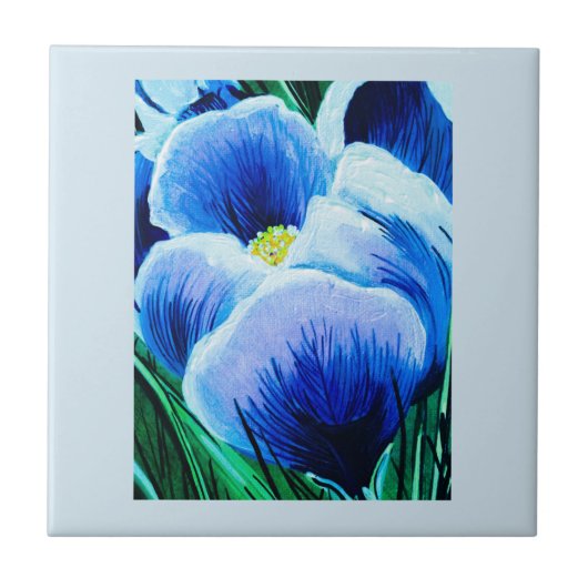 Carreaux bleu Crocus (Devant)