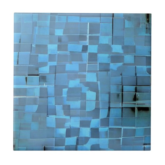 Carreaux bleu électrique céramique (Devant)