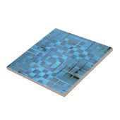 Carreaux bleu électrique céramique (Côté)