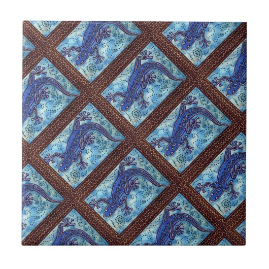 Carreaux bleu Gecko (Devant)