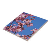 Carreaux bleu japonais en fleurs de cerisier (Côté)