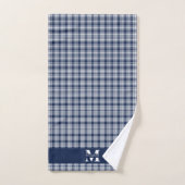Carreaux Bleu Marine (Serviette à main)