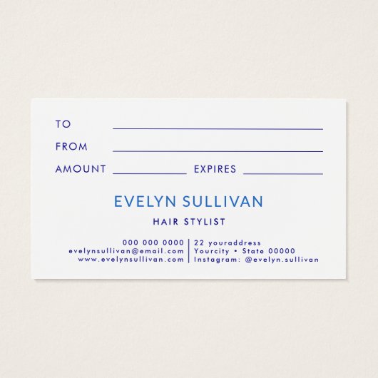 Carreaux bleu méditerranéen cadre carte cadeau (Dos)