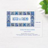 Carreaux bleu méditerranéen carte de référence (Bureau)