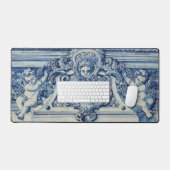 Carreaux bleu portugais avec deux anges (Clavier et souris)