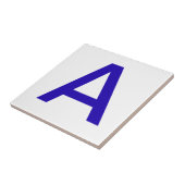 Carreaux - Bleu sur blanc (Côté)