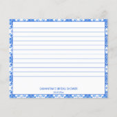 Carreaux bleus Bougainvillea Méditerranée Carte de (Dos)