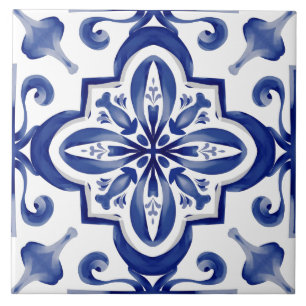 Carreaux bleus, mosaïque, majolica,