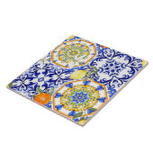 Carreaux bleus, Sicilien, majolica, art de la mosa (Côté)