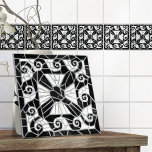 Carreaux brisés grecs mosaïque marbre noir<br><div class="desc">Carreaux brisés grecs mosaïque marbre noir</div>