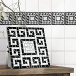 Carreaux brisés grecs mosaïque marbre noir<br><div class="desc">Carreaux brisés grecs mosaïque marbre noir</div>