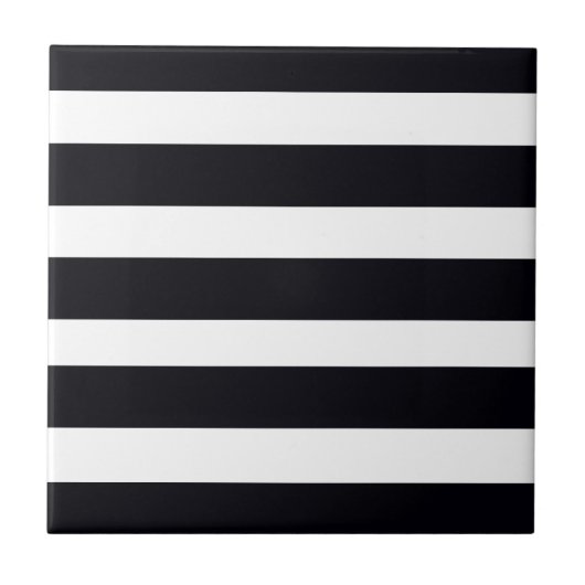 Carreaux Carrelage moderne chic NOIR & BLANC STRIP (Devant)
