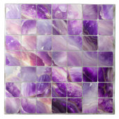 Carreaux carrés Mosaic Améthyste et perle (Devant)