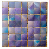 Carreaux carrés Mosaic Fluorite et or (Devant)