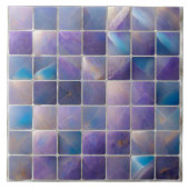 Carreaux carrés Mosaïque Fluorite et perle (Devant)