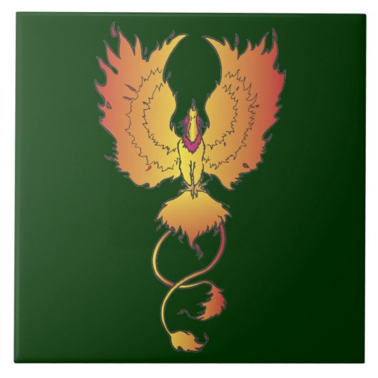 Carreaux d'accents décoratifs Phoenix ascendant (Devant)