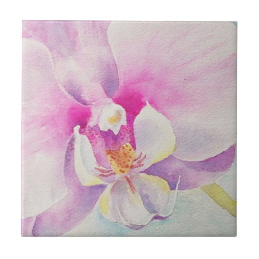 Carreaux d'aquarelle d'orchidée (Devant)