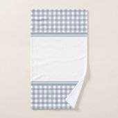 Carreaux de buffle gris et blanc (Serviette à main)