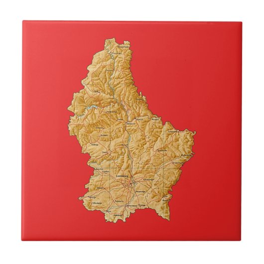 Carreaux de carte du Luxembourg (Devant)
