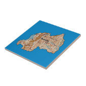 Carreaux de carte du Rwanda (Côté)
