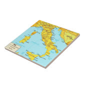 Carreaux de carte Italie vintage (Côté)