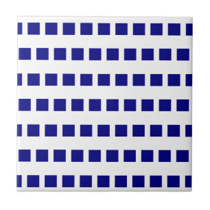 Carreaux de céramique à damier bleu et blanc