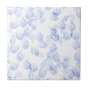 Carreaux de céramique à motif de formes bleues