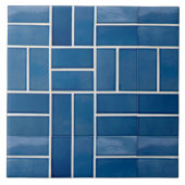 Carreaux de céramique bleu motif (Devant)